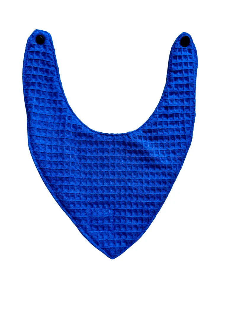 Bavoir bandana en tissu nid d'abeille - Fabriqué en France (5 couleurs) - Image 8
