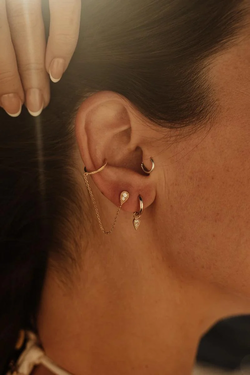 Bijou d’oreille doré ou argenté - Spike