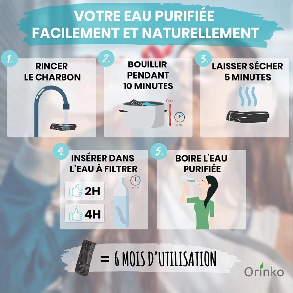 Boîte de charbon actif Binchotan Japonais de Kishu - Région de Wakayama - Image 4