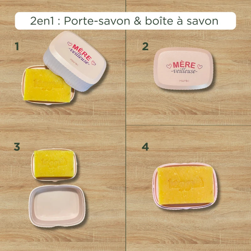 Boîte à savon Mère-Veilleuse en plastique recyclé - Image 3