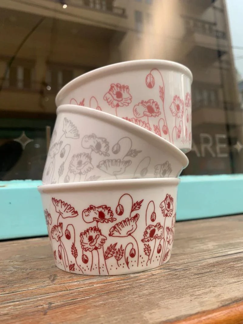Bol argenté en porcelaine - Poppy - Image 2