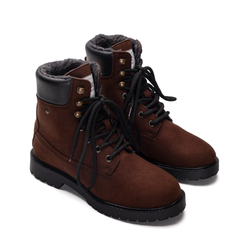 Botte de Montagne Unisexe en Microsuède marron- GADEA - Image 3