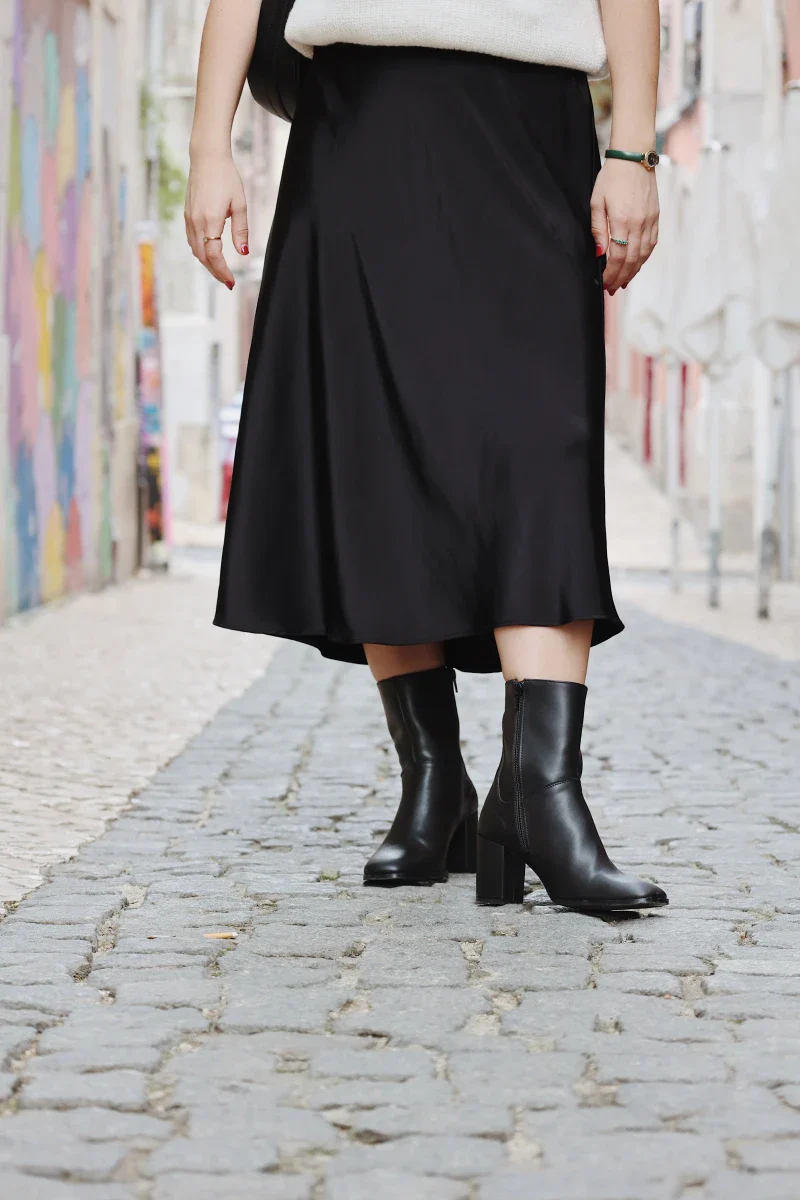 Botte noires - fait main, vegan - Circe - Image 5