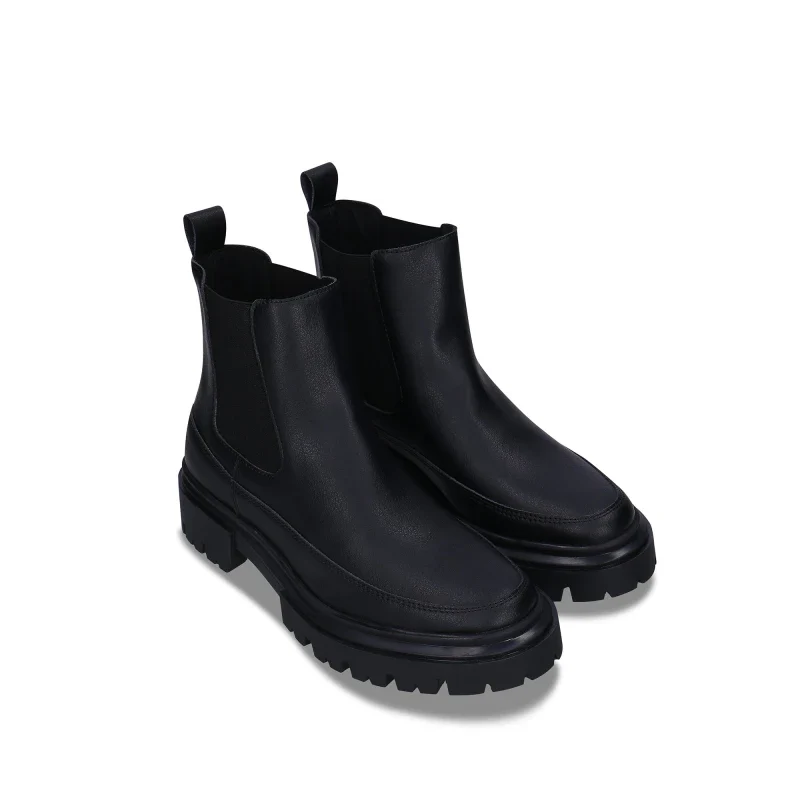 Bottes Chelsea Vegan Noires - Fait Main - SELMA - Image 2