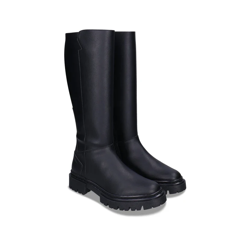 Bottes noires hautes vegan – Aurora - Image 3