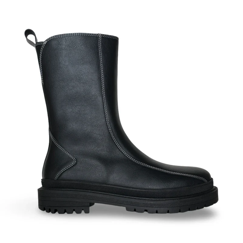 Bottes unisexe mi- mollet - REIKO Black - Image 3
