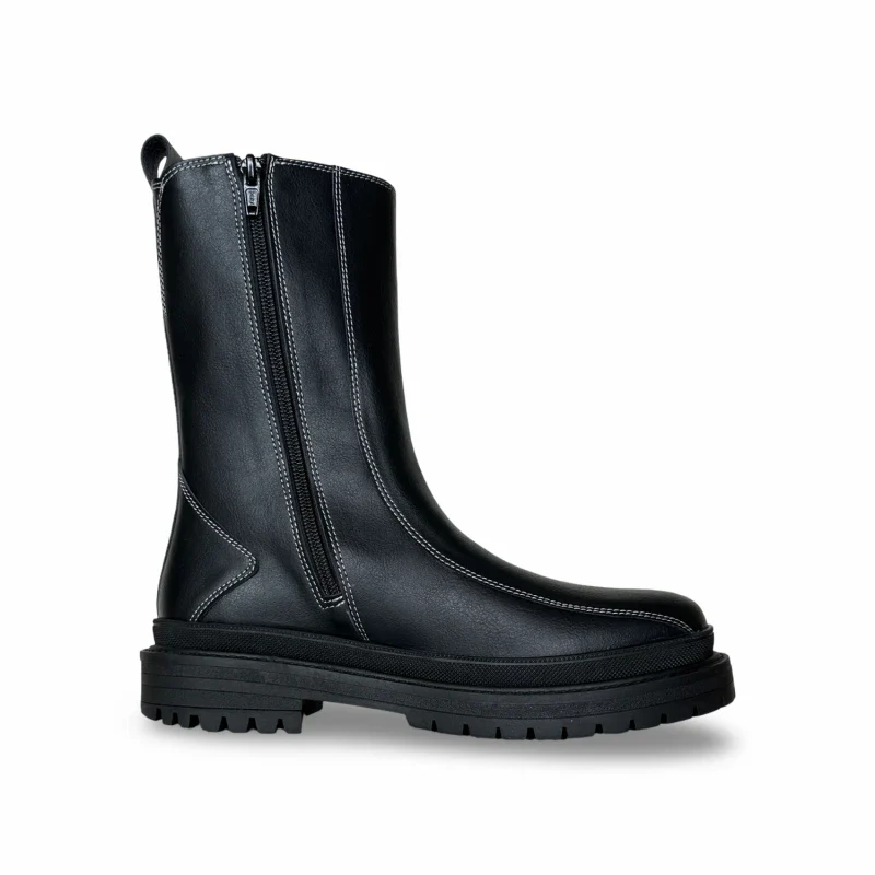 Bottes unisexe mi- mollet - REIKO Black - Image 5