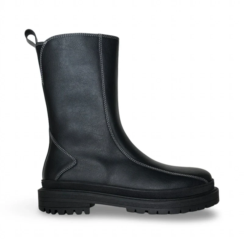 Bottes unisexe mi- mollet - REIKO Black - Image 7