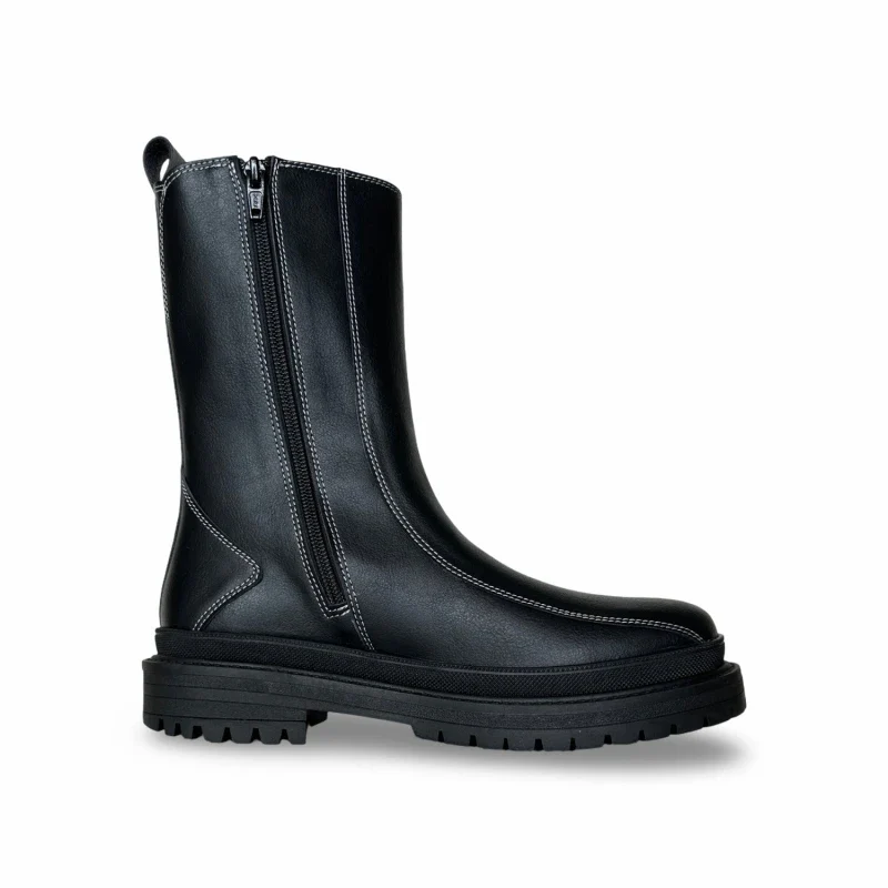 Bottes unisexe mi- mollet - REIKO Black - Image 9