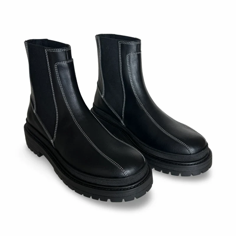 Bottes unisexe  véganes - ABRIL Black - Image 2