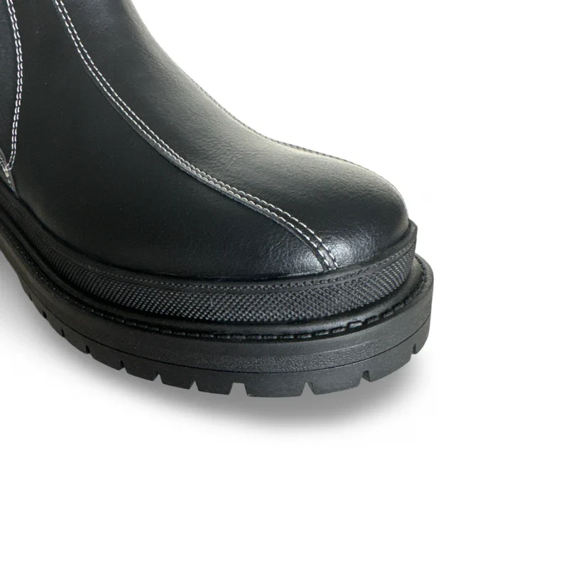 Bottes unisexe  véganes - ABRIL Black - Image 3