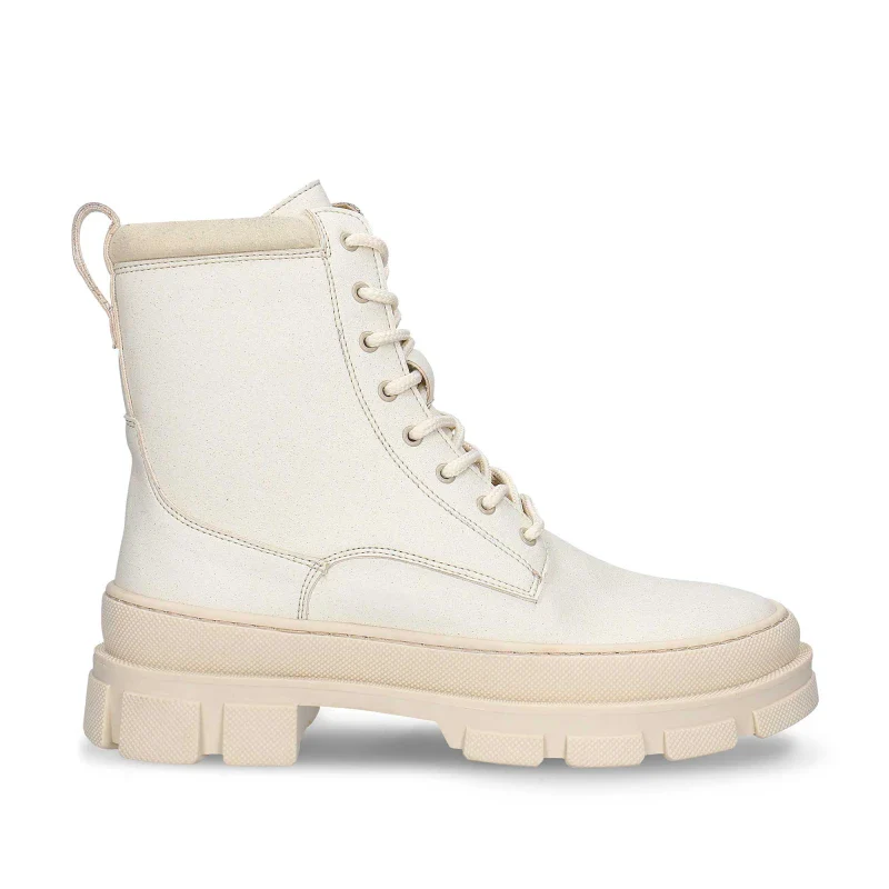 Bottes vegan en cuir de pomme - couleur blanc cassé - TEA White - Image 2