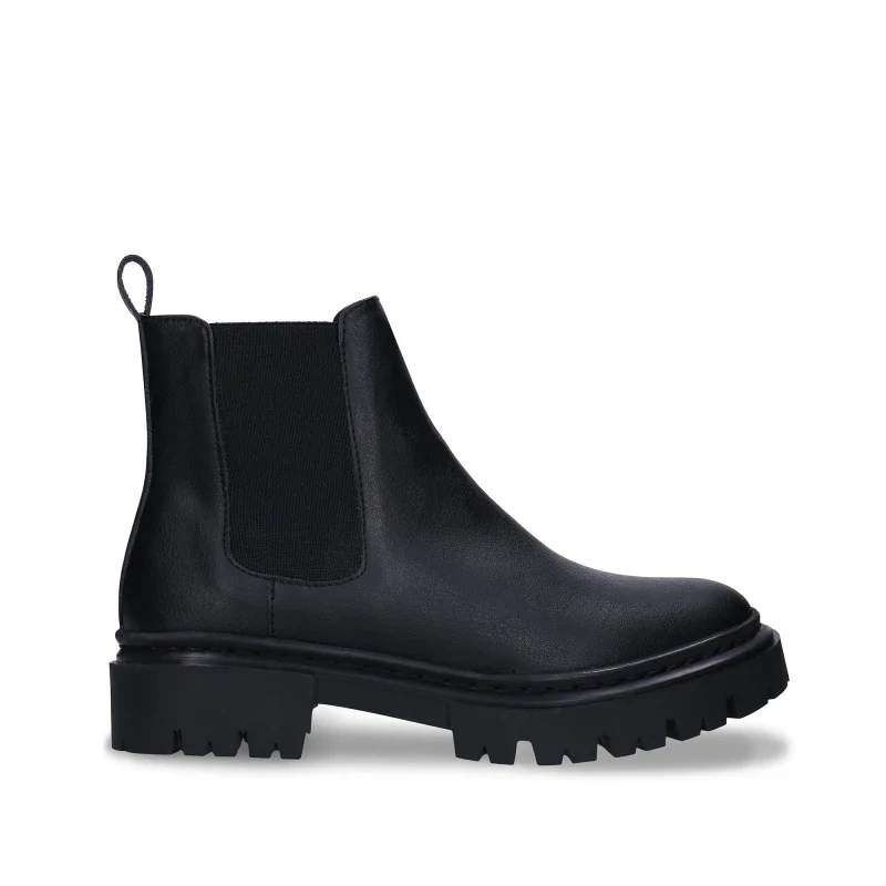 Bottes Vegan noir - Fait Main -  Molly Black Chelsea - Image 2