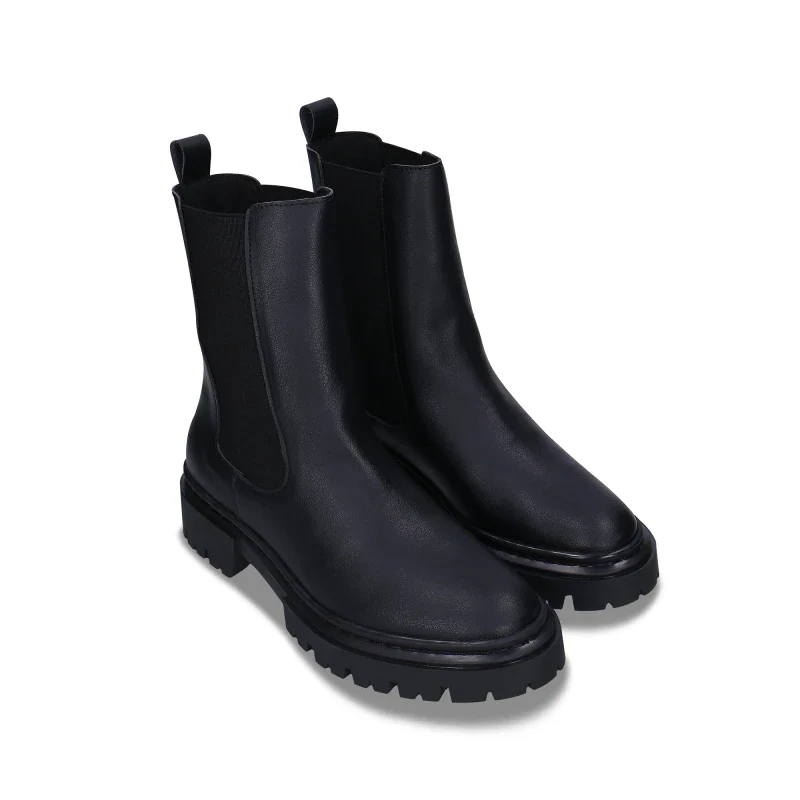 Bottes Vegan Noires en Matières Écoresponsables - ikky - Image 4