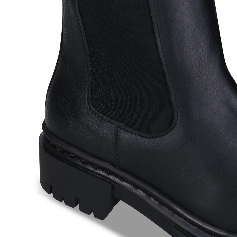 Bottes Vegan Noires en Matières Écoresponsables - ikky - Image 5