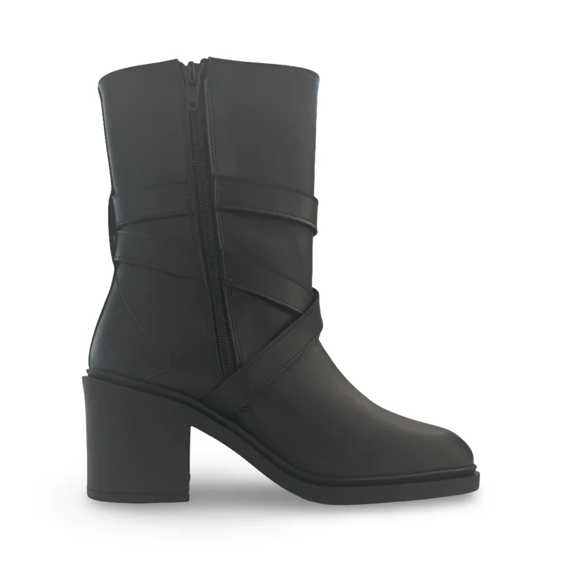 Bottes véganes mi-mollet - ULAI Black - Image 4