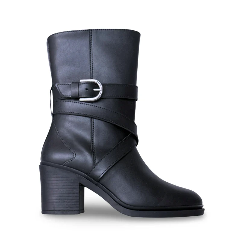 Bottes véganes mi-mollet - ULAI Black - Image 7