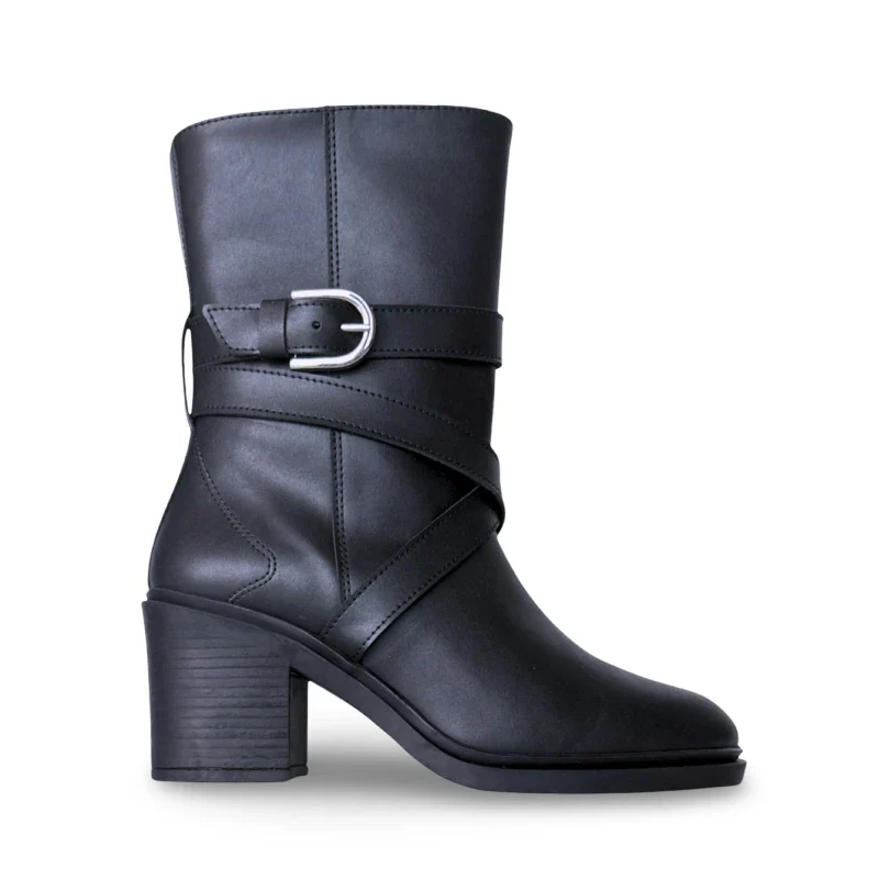 Bottes véganes mi-mollet - ULAI Black - Image 8