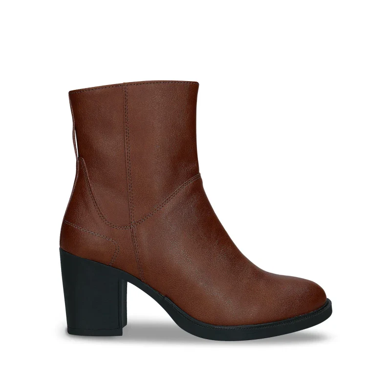 Bottines à talon en Microsuede Vegan marron - ALICIA - Image 3