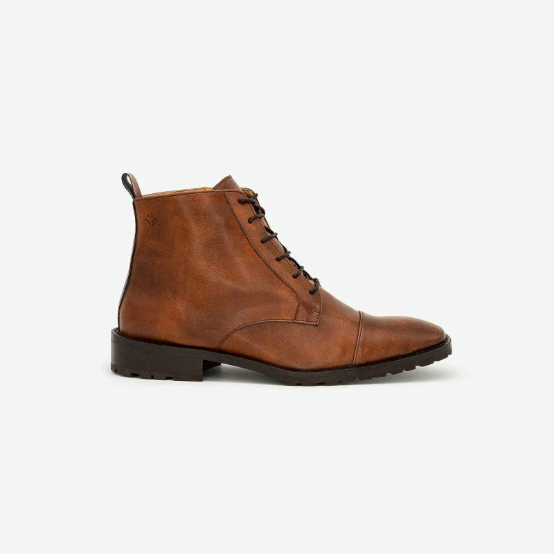 Bottines véganes pour homme Marron - Lincoln - Image 2