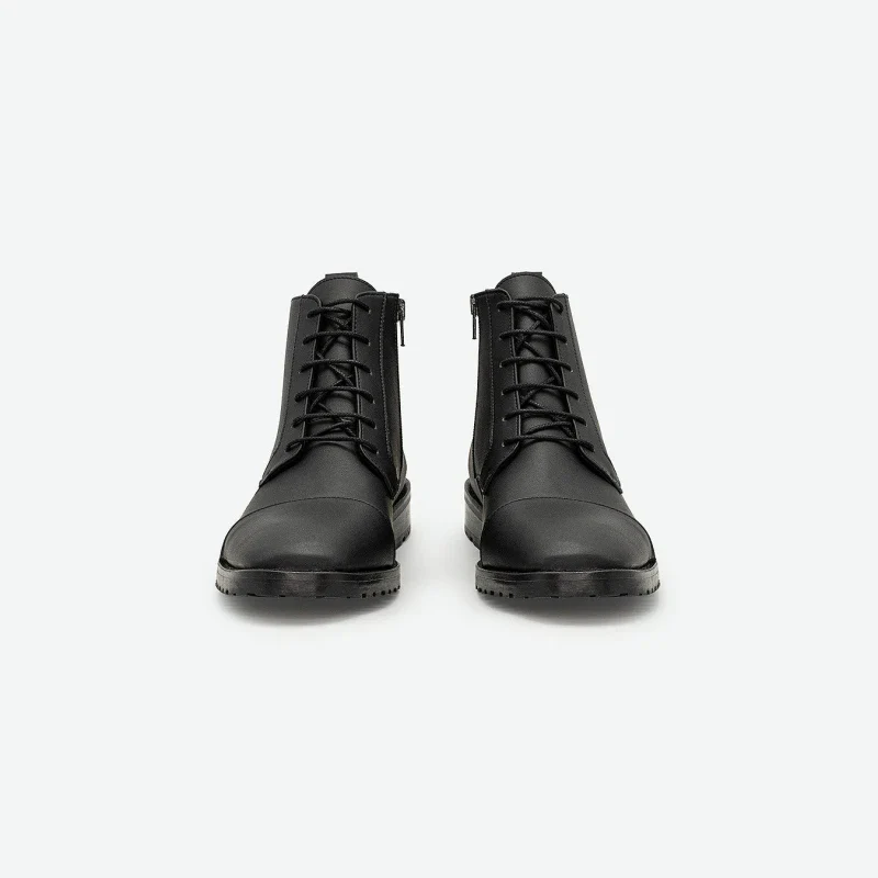 Bottines véganes pour homme Noire à base de maïs - Lincoln - Image 3