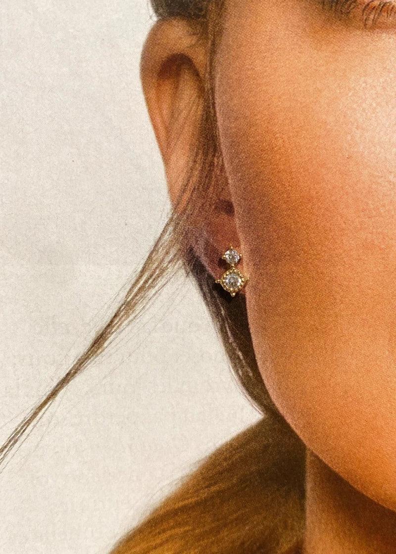 Boucles d’oreilles dorées - Kate - Image 2