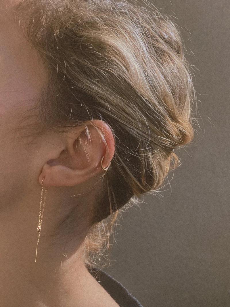 Boucles d’oreilles dorées ou argentées - Drop - Image 4