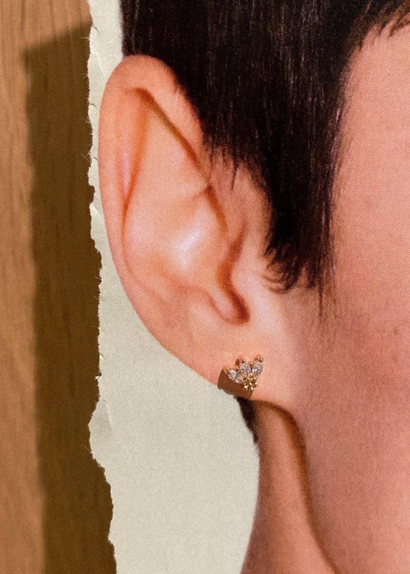 Boucles d’oreilles dorées ou argentées - Élise - Image 3