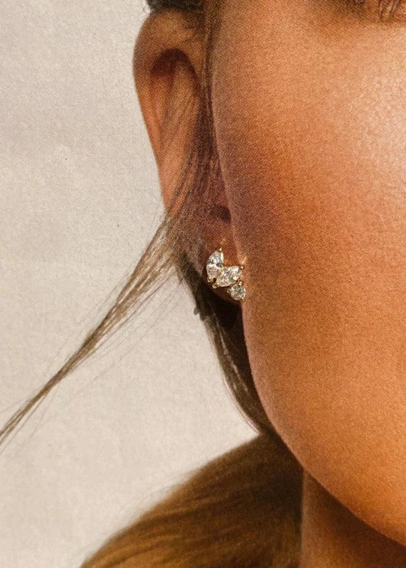 Boucles d’oreilles dorées ou argentées - June - Image 2