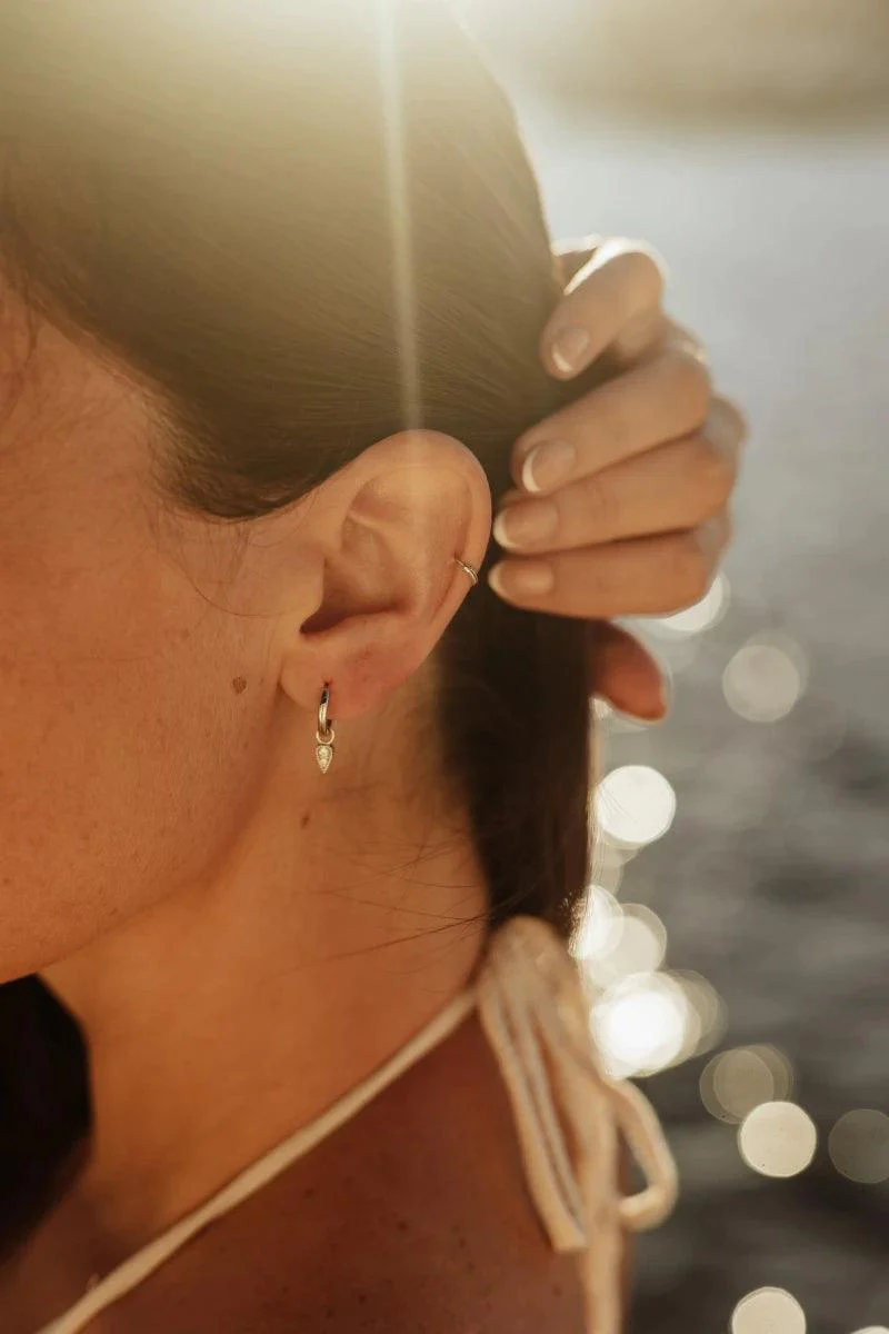 Boucles d’oreilles dorées ou argentées - Mini spike - Image 4