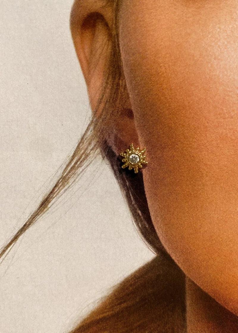 Boucles d’oreilles dorées ou argentées - Sun - Image 2