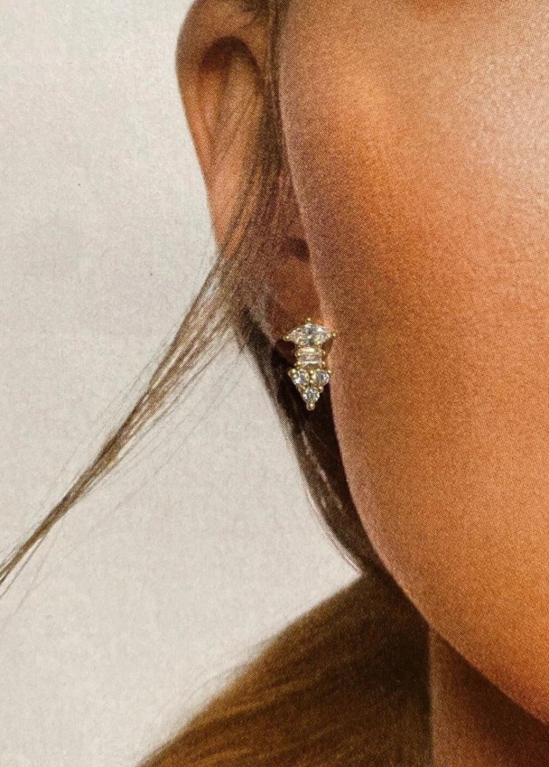 Boucles d’oreilles dorées ou argentées - Théa - Image 3