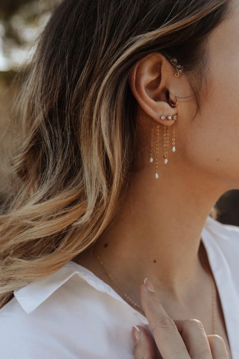 Boucles d’oreilles étoiles dorées - Dust - Image 3