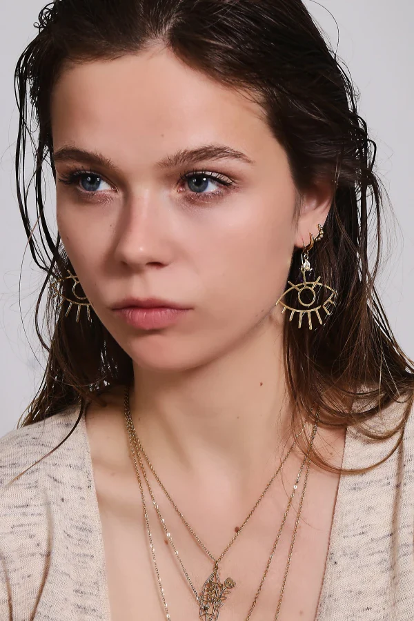 Boucles d’oreilles Motif Oeil Joan Miro - Image 3