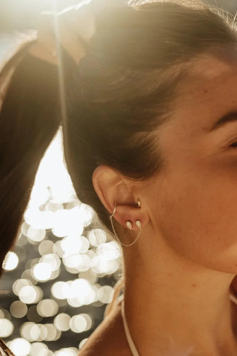Boucles d’oreilles puces dorées ou argentées - Spike - Image 3