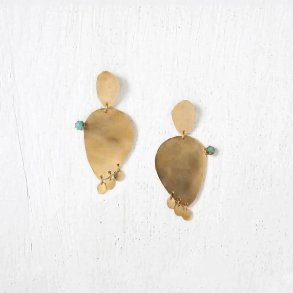 Boucles d'oreilles Cactus I Plusieurs coloris de pierres - Image 2