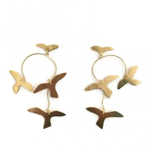 Boucles d'oreilles Colombes - Image 2