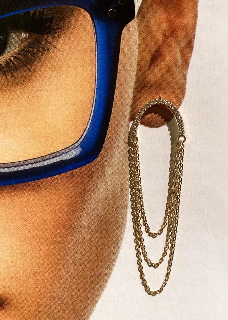 Boucles d'oreilles dorées - Free fallin - Image 3