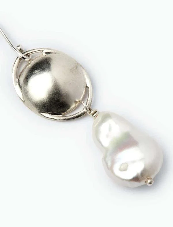 Boucles d'oreilles en argent avec perles - Cosmos - Image 2