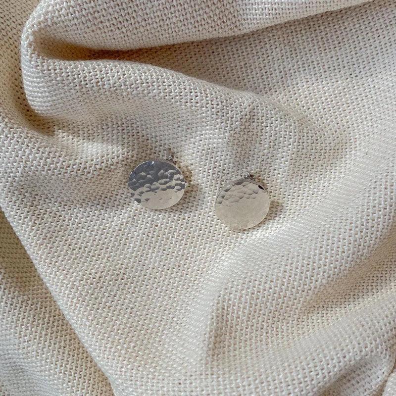 Boucles d'oreilles en argent martelé - Alejandra - Image 4