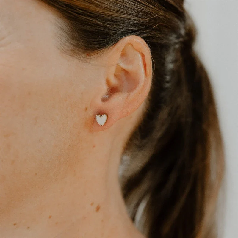 Boucles d'oreilles en bois - Cœurs