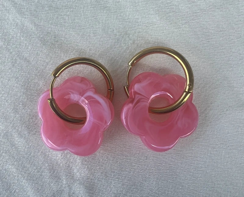 Boucles d'oreilles en forme de fleurs - Suzanne - Image 15