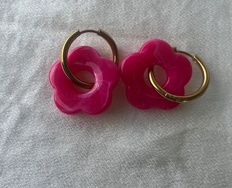 Boucles d'oreilles en forme de fleurs - Suzanne - Image 17