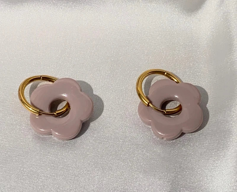 Boucles d'oreilles en forme de fleurs - Suzanne - Image 18