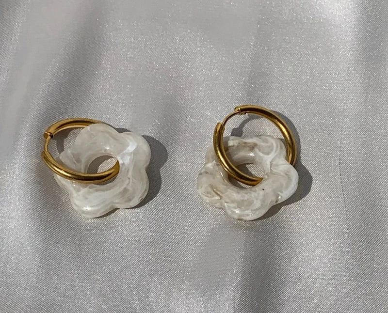 Boucles d'oreilles en forme de fleurs - Suzanne - Image 19