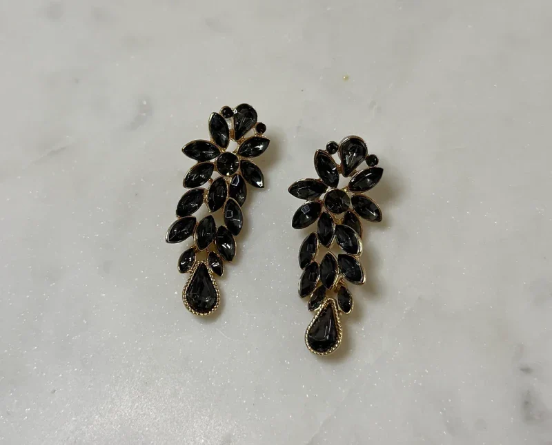 Boucles d'oreilles en verre upcyclé - Célia - Image 3