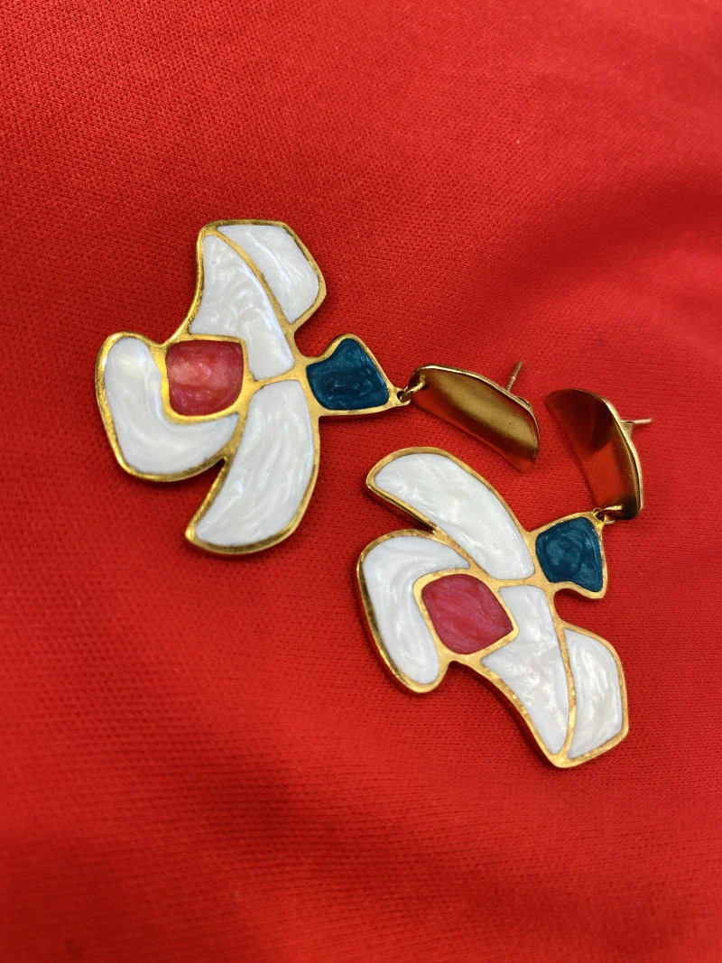 Boucles d'oreilles - Fleurs voltigeuses - Image 2