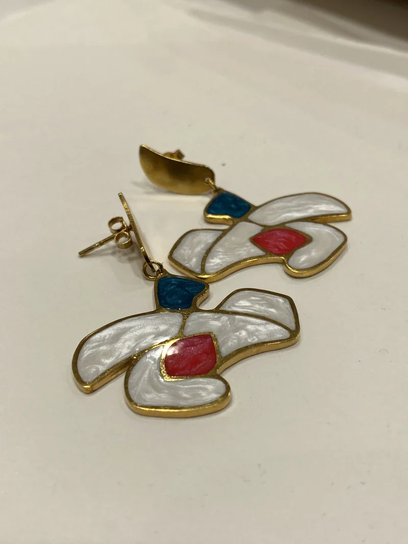 Boucles d'oreilles - Fleurs voltigeuses - Image 3