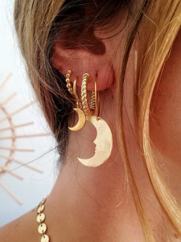 Boucles d'oreilles minis créoles or - Les Parfaites - Image 4