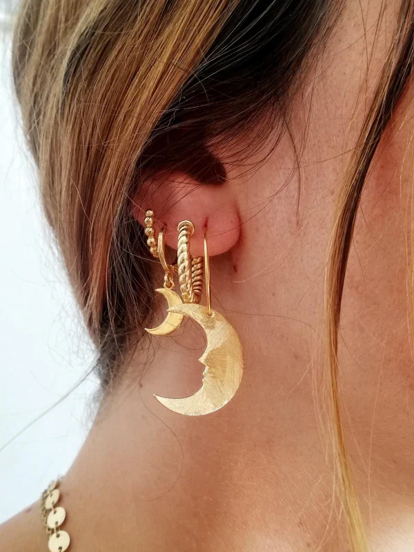 Boucles d'oreilles minis créoles or - Les Parfaites - Image 6